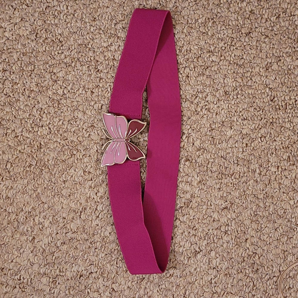Belt women elastic purple color